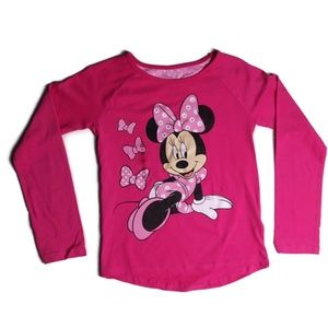 Disney Minnie Mouse Pink Long Sleeve t-shirt 7/8